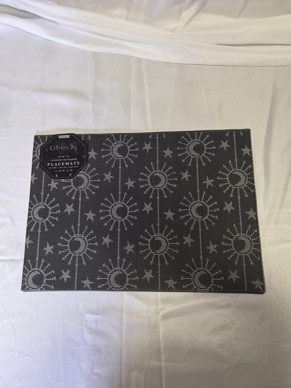 Envogue Black Sun & Star Placemat Set